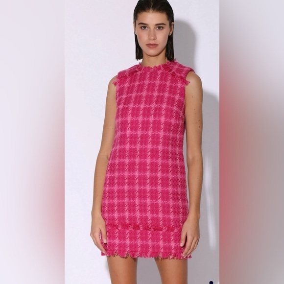 Walter Baker Dresses & Skirts - Walter Baker Bethani Dress, Magenta Electric Tweed